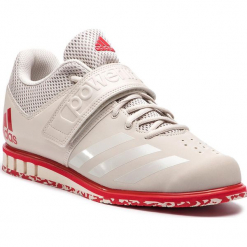Buty adidas - Powerlift.3.1 CQ1773 Chalk Pearl/Chalk Pearl/Scarlet. Brązowe buty fitness męskie marki NEWFEEL, z gumy. Za 399,00 zł.