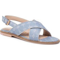 Sandały JOOP! - Liliana 4140004456 Light Blue 401. Niebieskie klapki damskie JOOP!, bez wzorów, ze skóry ekologicznej, bez obcasa, na obcasie. W wyprzedaży za 299,00 zł.