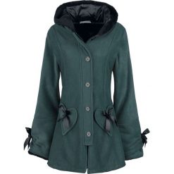 Poizen Industries Alison Coat Płaszcz damski niebieski (Petrol). Niebieskie płaszcze damskie marki Poizen Industries, xl, z aplikacjami. Za 224,90 zł.