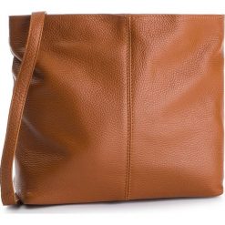 Torebka CREOLE - RBI211 Koniak. Pomarańczowe listonoszki damskie Creole, bez wzorów, ze skóry, bez dodatków. W wyprzedaży za 129,00 zł.