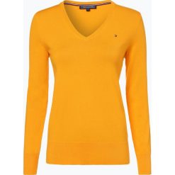 Swetry damskie: Tommy Hilfiger - Sweter damski – New Ivy, żółty