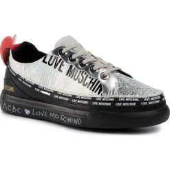 Sneakersy LOVE MOSCHINO - ACBC JA15853G08J8200A Metalpack/Black Sole. Szare półbuty damskie Love Moschino, ze skóry ekologicznej. W wyprzedaży za 619,00 zł.