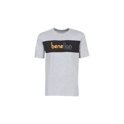 T-shirty z krótkim rękawem Benetton MARLIBA. Szare t-shirty męskie Benetton, s, bez wzorów, bez kołnierzyka, krótkie. Za 119,00 zł.