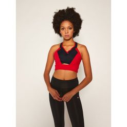 Biustonosz top Tommy Sport Low Support S10S100660. Czerwone topy damskie Tommy Sport, s, bez wzorów, bez kołnierzyka. Za 249,00 zł.