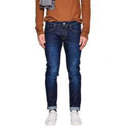 Dżinsy - Slim fit - w kolorze granatowym. Niebieskie jeansy męskie Esprit, m, w paski, klasyczne. W wyprzedaży za 99,95 zł.
