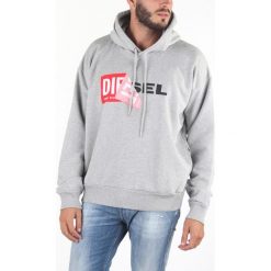 Diesel S-Alby Bluza Szary. Szare bluzy męskie Diesel, s, w paski, z bawełny, bez kołnierzyka, bez rękawów, bez kaptura. Za 559,95 zł.