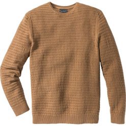 Swetry klasyczne męskie: Sweter Regular Fit bonprix jasnobrązowy