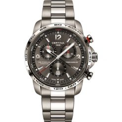 PROMOCJA ZEGAREK CERTINA DS Podium Big Chrono Titanium C001.647.44.087.00. Szare zegarki męskie CERTINA, ze stali. W wyprzedaży za 3207,59 zł.