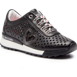 Sneakersy LOVE MOSCHINO - JA15082G17IA0000 Nero. Czarne półbuty damskie Love Moschino, ze skóry ekologicznej. W wyprzedaży za 959,00 zł.