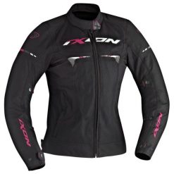 Kurtka tekstylia IXON PITRACE LADY kolor biały/czarny/różowy, rozmiar S. Różowe kurtki sportowe damskie IXON, s, bez wzorów, z tkaniny, bez kaptura. Za 549,00 zł.