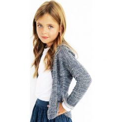 Nativo - Kardigan dziecięcy 104-152 cm. Szare swetry dziewczęce marki Nativo, z bawełny. W wyprzedaży za 49,90 zł.