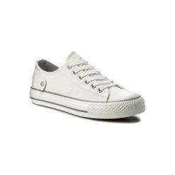 NYLON RED WSJGH01-2. Białe trampki i tenisówki damskie Nylon Red, bez wzorów, ze skóry ekologicznej, bez zapięcia. Za 59,99 zł.