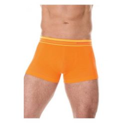Bokserki męskie: Brubeck Bokserki męskie Active Wool pomarańczowe r. XL (BX10870)