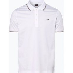 Paul & Shark - Męska koszulka polo, biały. Białe koszulki męskie Paul & Shark, m, w paski, prążkowane, eleganckie, bez rękawów. Za 799,95 zł.