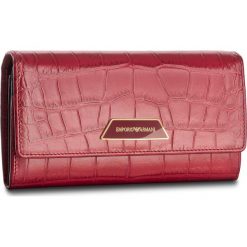 Portfele damskie: Duży Portfel Damski EMPORIO ARMANI – Y3H008 YAL6B 81490 Scarlatto