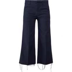 Boyfriendy damskie: Mother ROLLER CROP Jeansy Dzwony navy