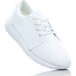 Sneakersy bonprix biały. Buty sportowe damskie bonprix. Za 74,99 zł.