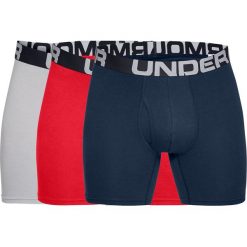 Under Armour Charged Cotton 6'' Boxerjock 3-Pack 1327426-600. Czerwone bokserki męskie Under Armour, bez wzorów, z bawełny. W wyprzedaży za 149,99 zł.