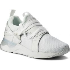 Sneakersy ASICS - TIGER Gel-Lyte V Sanze H8H4L White/White 0101. Białe półbuty damskie Asics, na co dzień, bez wzorów, ze skóry, bez obcasa, bez zapięcia. W wyprzedaży za 339,00 zł.