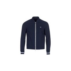 Kurtki krótkie Emporio Armani MORATE. Niebieskie kurtki męskie marki Emporio Armani, m, bez wzorów, krótkie, bez kaptura. Za 1127,20 zł.