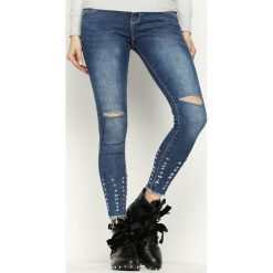 Jeansy damskie: Niebieskie Jeansy Kooft Point
