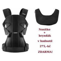 Śliniaki: Babybjörn Nosidełko One, Black + Śliniak Gratis