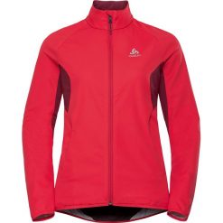 Kurtka w kolorze czerwonym do biegania. Czerwone kurtki sportowe damskie Odlo Women, xs, bez wzorów, ze skóry, bez kaptura, do biegania. W wyprzedaży za 229,95 zł.