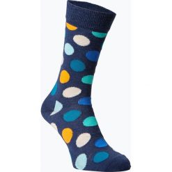 Happy Socks - Skarpety męskie, niebieski. Niebieskie skarpetki męskie Happy Socks, bez wzorów, z materiału. Za 44,95 zł.