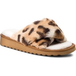 Kapcie MANITU - 320563 Beige 8. Pomarańczowe klapki damskie Manitu, bez wzorów, z tworzywa sztucznego, bez obcasa. Za 139,00 zł.