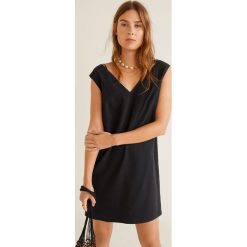 Mango - Sukienka Tika5. Czarne sukienki damskie Mango, na co dzień, s, bez wzorów, z poliesteru, casualowe, bez kołnierzyka, bez rękawów, proste. Za 139,90 zł.