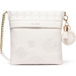 Desigual Alegria Kemi Cross body bag Biały. Białe torebki klasyczne damskie Desigual, w paski, z materiału, bez dodatków. Za 274,95 zł.