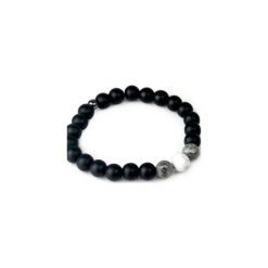 Bransoletka Onyks Howlit Jaspis. Czarne bransoletki męskie Brazi druse jewelry, z onyksem. Za 55,00 zł.