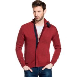 Sweter DAMIANO SWT000071. Czerwone swetry męskie Giacomo Conti, na zimę, m, bez wzorów, z wełny, bez kołnierzyka, bez kaptura. Za 299,00 zł.
