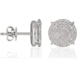 Złote kolczyki-wkrętki z diamentami. Szare kolczyki damskie Diamond & Co, z diamentem, złote. W wyprzedaży za 1583,95 zł.