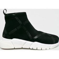 Love Moschino - Buty. Czarne buty sportowe damskie Love Moschino, bez wzorów, z gumy, sportowe. Za 879,90 zł.