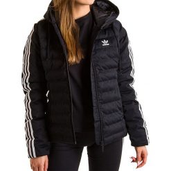 ADIDAS MONOGRAM SLIM JACKET > ED4736. Kurtki damskie Adidas, w paski, z poliesteru, sportowe, bez kaptura. Za 429,99 zł.