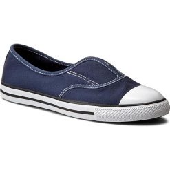 Trampki CONVERSE - Ctas Cove Slip 551517C Navy/Navy/Wh. Niebieskie półbuty damskie Converse, bez wzorów, z gumy, bez zapięcia. W wyprzedaży za 109,00 zł.