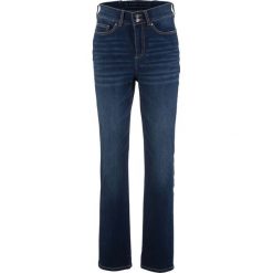 Dżinsy "push up" STRAIGHT bonprix niebieski "stone”. Niebieskie jeansy damskie bonprix. Za 109,99 zł.