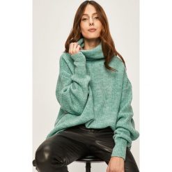 Answear - Sweter. Zielone swetry damskie ANSWEAR, uniwersalny, bez wzorów, z elastanu, bez rękawów. W wyprzedaży za 99,90 zł.