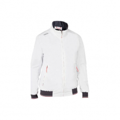 Bluza żeglarska na regaty RACE 100 damska. Białe bluzy rozpinane damskie TRIBORD, z elastanu. Za 149,99 zł.