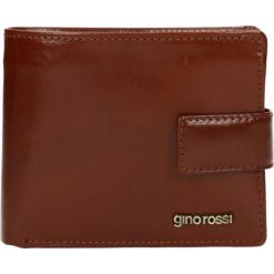 Portfel męski PIEMONTE. Pomarańczowe portfele męskie marki Gino Rossi, bez wzorów, ze skóry. Za 299,90 zł.