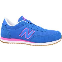 Niebieskie Buty New Balance W KZ501PY. Niebieskie buty sportowe damskie New Balance, bez wzorów, z materiału, sportowe. W wyprzedaży za 289,00 zł.