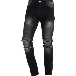 Liquor N Poker SKINNY BIKER Jeansy Slim Fit washed black. Czarne rurki męskie Liquor N Poker. Za 169,00 zł.