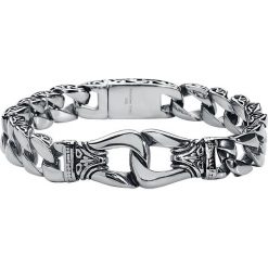 Mysterium® Connection Bracelet Bransoletka - Łańcuch srebrny. Szare bransoletki męskie marki Mysterium®, srebrne. Za 99,90 zł.