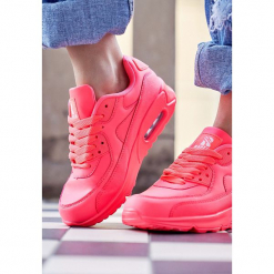 Koralowe Neonowe Buty Sportowe Classic Nilda. Pomarańczowe buty sportowe damskie marki Born2be, z materiału. Za 89,99 zł.