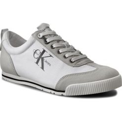 Sneakersy CALVIN KLEIN JEANS - Wyatt S0416 White. Białe półbuty męskie Calvin Klein Jeans, na co dzień, bez wzorów, z jeansu, bez zapięcia. W wyprzedaży za 319,00 zł.