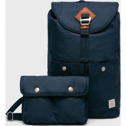 Doughnut - Plecak Montana Navy. Niebieskie plecaki męskie Doughnut, bez wzorów, z materiału. W wyprzedaży za 239,90 zł.