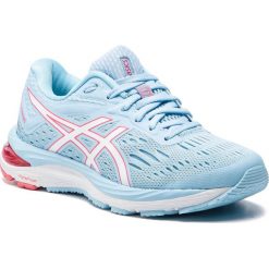 Buty ASICS - Gel-Cumulus 20 1012A008 Skylight/White 402. Niebieskie buty sportowe damskie Asics, bez wzorów, z tworzywa sztucznego, sportowe, do biegania. W wyprzedaży za 359,00 zł.