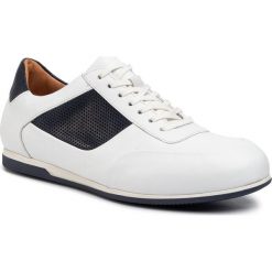 Półbuty GINO ROSSI - MI08-C666-667-03 White. Białe półbuty męskie Gino Rossi, na co dzień, bez wzorów, ze skóry, bez zapięcia. W wyprzedaży za 199,99 zł.