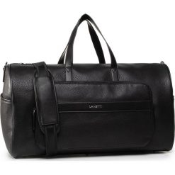 Torba LANETTI - BMT-U-109-10-04 Black. Czarne torby męskie skórzane Lanetti, bez wzorów, ze skóry ekologicznej, sportowe. Za 199,99 zł.